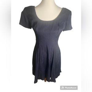 Vintage 80s Mini Dress with Sparkly String Back